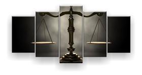 Quadro Decorativo Balança Da Justiça Direito 5 Peças Quadro Decorativo Balança Da Justiça Direito 5 Peças