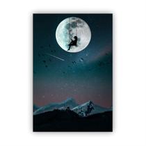 Quadro Decorativo BalanÇA PÁSsaros E Lua 30x20 Mdf Adesivado Quadro Decorativo BalanÇA PÁSsaros E Lua 30x20 Mdf Adesivado