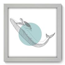 Quadro Decorativo - Baleia - 22cm x 22cm - 034qdsb