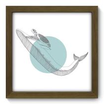 Quadro Decorativo - Baleia - 22cm x 22cm - 034qdsm