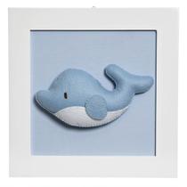 Quadro Decorativo Baleia Quarto Bebê Infantil Menino