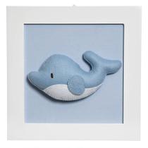 Quadro Decorativo Baleia Quarto Bebê Infantil Menino