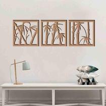 Quadro Decorativo Bambu Vazado - Mdf 3Mm 003