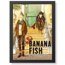 Quadro Decorativo Banana Fish Anime geek.frame vidro decoração sala quarto presente parede otaku
