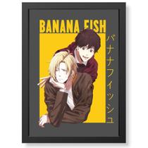 Quadro Decorativo Banana Fish geek.frame vidro decoração sala quarto anime presente parede otaku Quadro Decorativo Banana Fish geek.frame vidro decoração sala quarto anime presente parede otaku