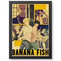 Quadro Decorativo Banana Fish Mangá geek.frame vidro decoração sala quarto presente parede otaku