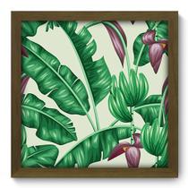 Quadro Decorativo - Bananeira - 33cm x 33cm - 395qddm