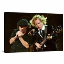 Quadro Decorativo - Banda AC DC - Rock - Tela em Tecido