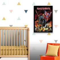 Quadro Decorativo Banda Iron Maiden Eddie 34x23Cm