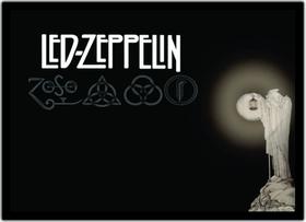 Quadro Decorativo Banda Led Zeppelin Com Moldura Rock - Vital Quadros Do Brasil