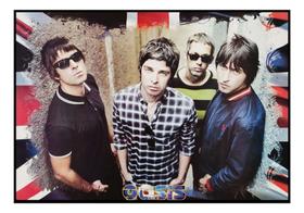 Quadro Decorativo Banda Oasis Foto Rock Arte 42x29cm