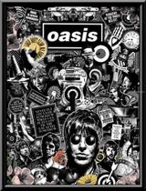 Quadro Decorativo Banda Oasis Rock Arte 42x29cm Quadro Decorativo Banda Oasis Rock Arte 42x29cm
