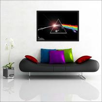 Quadro Decorativo Banda Pink Floyd Salas Quartos Decorações Com Moldura