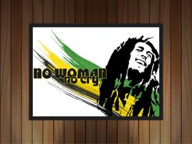 Quadro Decorativo Bandas Bob Marley Reggae Com Moldura Salas e Quartos G05