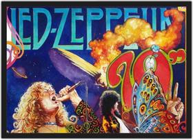 Quadro Decorativo Bandas Led Zeppelin Com Moldura Salas e Quartos G05