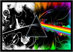Quadro Decorativo Bandas Pink Floyd Progressivo Rock Música Lojas Quartos Com Moldura RC006