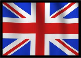 Quadro Decorativo Bandeira Da Inglaterra País Salas Casa Lojas Escritório Quartos Com Moldura RC005