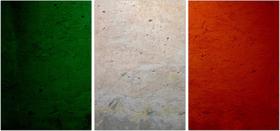 Quadro Decorativo Bandeira da Itália Países Decoração Quartos Sala