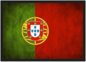 Quadro Decorativo Bandeira De Portugal Decoração Com Moldura Quadro Decorativo Bandeira De Portugal Decoração Com Moldura