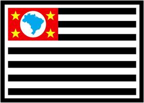 Quadro Decorativo Bandeira Do Estado De São Paulo Emblema Salas Lojas Quartos Com Moldura RC032 Quadro Decorativo Bandeira Do Estado De São Paulo Emblema Salas Lojas Quartos Com Moldura RC032