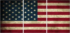 Quadro Decorativo Bandeira Dos Estados Unidos Países Decoração Quartos Sala P001