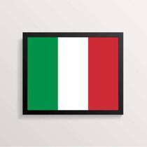 Quadro Decorativo Bandeira Itália 45X34Cm