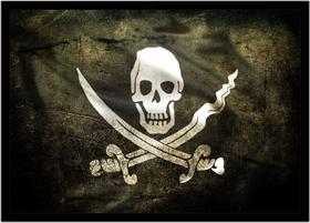 Quadro Decorativo Bandeira Pirata Caveira Casa Salas Lojas Escritório Quartos Com Moldura RC025 Quadro Decorativo Bandeira Pirata Caveira Casa Salas Lojas Escritório Quartos Com Moldura RC025