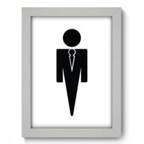 Quadro Decorativo - Banheiro Masculino - 19cm x 25cm - 352qddb Quadro Decorativo - Banheiro Masculino - 19cm x 25cm - 352qddb