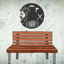 Quadro Decorativo Barbearia MDF 3mm Preto 30x30 Quadro Decorativo Barbearia MDF 3mm Preto 30x30