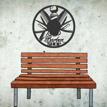 Quadro Decorativo Barbearia MDF 3mm Preto 30x30 Quadro Decorativo Barbearia MDF 3mm Preto 30x30
