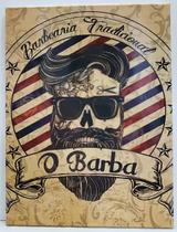 Quadro Decorativo Barbeiro De Metal Cabeleireiro