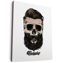 Quadro Decorativo Barbershop Caveira