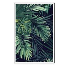 Quadro Decorativo Barcelona Folhagem Tropical 50X70 Cm