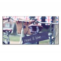Quadro Decorativo Barcelona Peace Love Bike 50X100 Cm Quadro Decorativo Barcelona Peace Love Bike 50X100 Cm