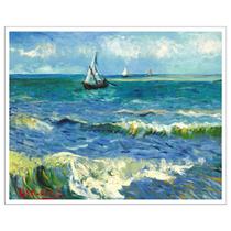Quadro Decorativo Barcos De Pesca Van Gogh 40x50cm Canvas
