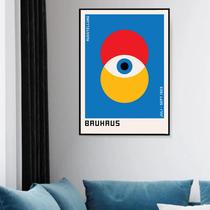 Quadro Decorativo Bauhaus Blue Poster Eclipse Eye -70x50cm