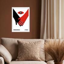 Quadro Decorativo Bauhaus - De Mãos Dadas 45x34cm - com vidro Quadro Decorativo Bauhaus - De Mãos Dadas 45x34cm - com vidro