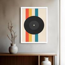 Quadro Decorativo Bauhaus Disco - 70x50cm