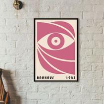 Quadro Decorativo Bauhaus Pink Eye 45x34cm