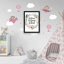 Quadro Decorativo Be Brave, Be Honest, Be Kind 45X34Cm Quadro Decorativo Be Brave, Be Honest, Be Kind 45X34Cm