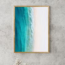 Quadro Decorativo Beach Moldura Mel Quadro Decorativo Beach Moldura Mel