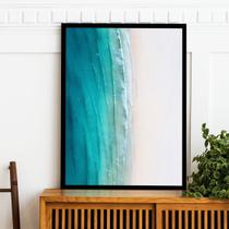 Quadro Decorativo Beach Moldura Preta Quadro Decorativo Beach Moldura Preta