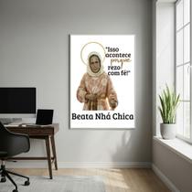 Quadro Decorativo Beata Nhá Chica - 70X50Cm