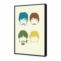 Quadro decorativo Beatles Banca rock poster com moldura 60x40