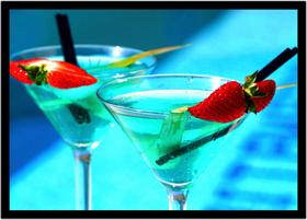 Quadro Decorativo Bebidas Drink Coquetel Taças Pub Bares Lanchonetes Com Moldura RC011 Quadro Decorativo Bebidas Drink Coquetel Taças Pub Bares Lanchonetes Com Moldura RC011