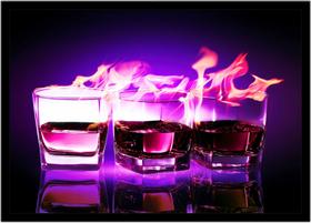 Quadro Decorativo Bebidas Drink Coquetel Whisky Pub Bares Lanchonetes Com Moldura RC043