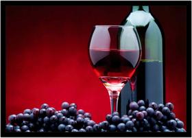 Quadro Decorativo Bebidas Vinho Adega Uvas Pub Bares Lanchonetes Com Moldura RC032 Quadro Decorativo Bebidas Vinho Adega Uvas Pub Bares Lanchonetes Com Moldura RC032
