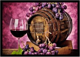 Quadro Decorativo Bebidas Vinho Adega Uvas Pub Bares Lanchonetes Com Moldura RC033 Quadro Decorativo Bebidas Vinho Adega Uvas Pub Bares Lanchonetes Com Moldura RC033