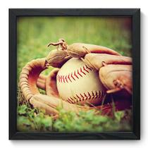 Quadro Decorativo - Beisebol - 33cm x 33cm - 033qdep