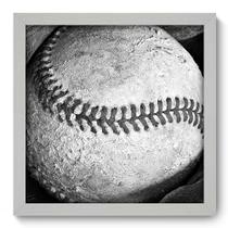Quadro Decorativo - Beisebol - 33cm x 33cm - 035qdeb